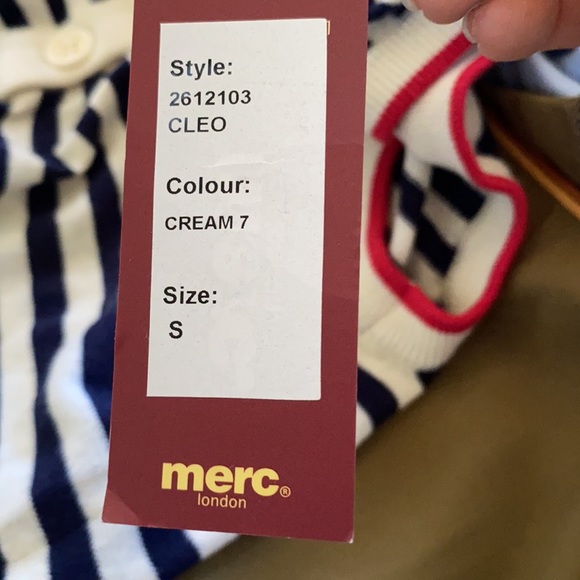 NWT Merc London stripped sleeveless top - Picture 5 of 5